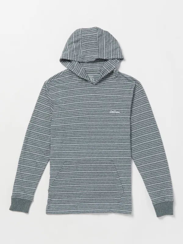 Static Stone Hooded Long Sleeve Shirt - Navy sold by Volcom