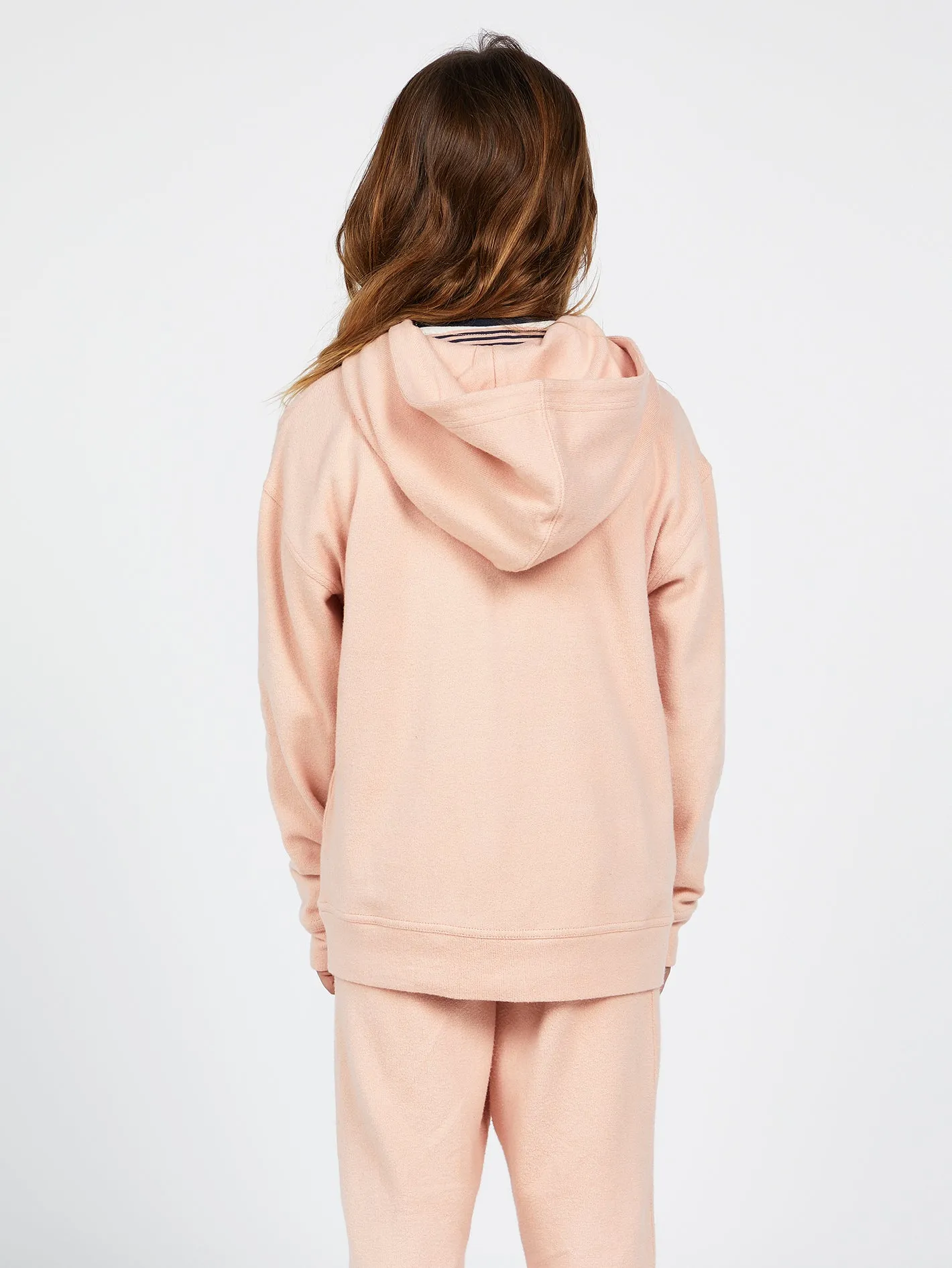 Girls Lived In Lounge Zip Up Hoodie - Hazey Pink sold by Volcom product image thumbnail 3
