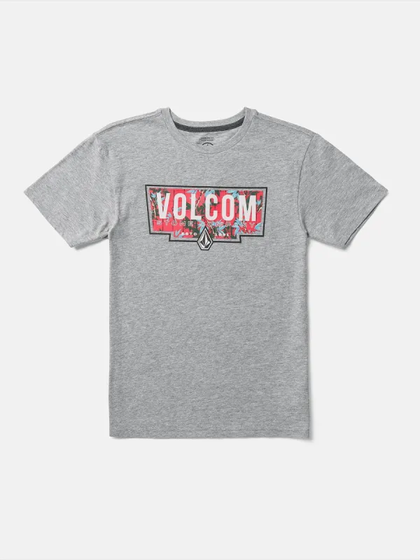 Little Boys Fill Up Short Sleeve Tee - Heather Grey sold by Volcom
