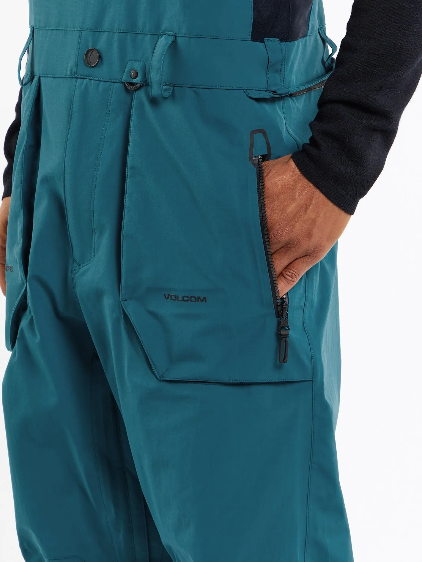 Mens Rain Gore-Tex Bib Overalls - Blue sold by Volcom product image thumbnail 5