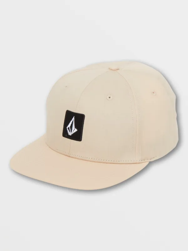 V Square Snapback 2 Hat - Bleached Sand sold by Volcom