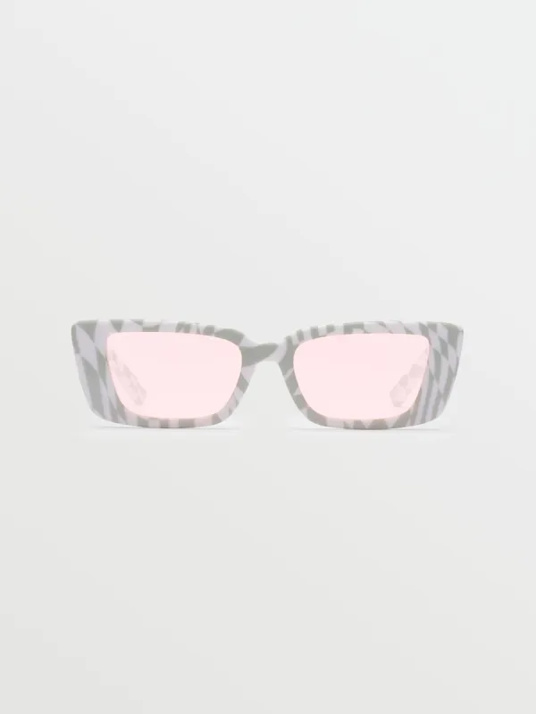 Strange Land Sunglasses - Check Her/Rose sold by Volcom