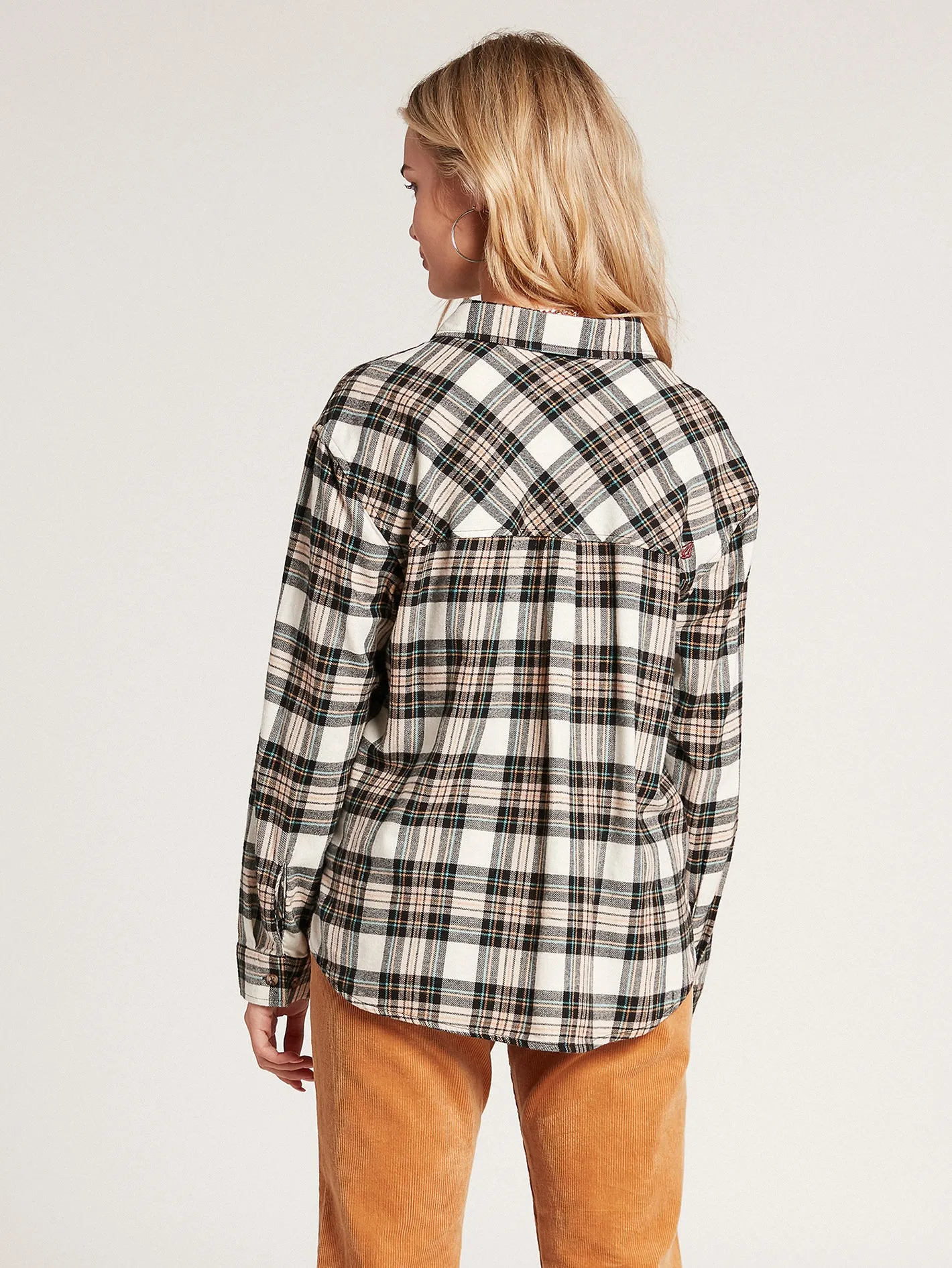 Plaid to Meet U Long Sleeve Flannel - Mushroom sold by Volcom product image thumbnail 4