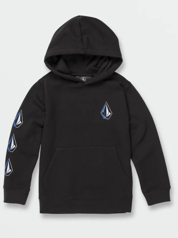 Little Boys Iconic Stone Pullover Hoodie - New Black sold by Volcom