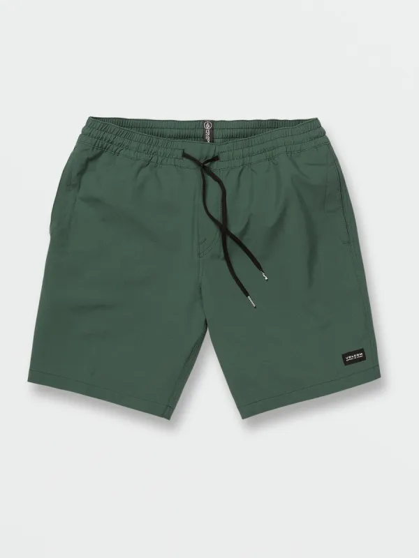 Stones Hybrid Elastic Waist Shorts - Trekking Green sold by Volcom