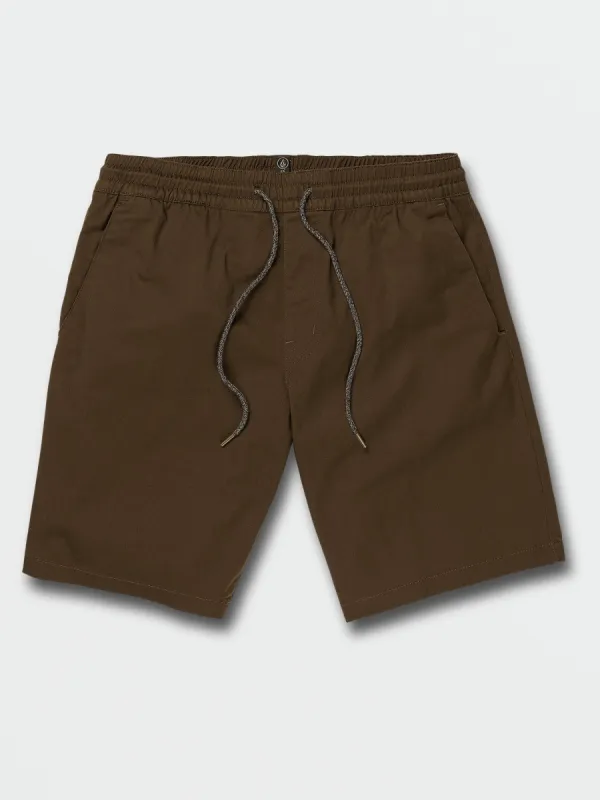 Frickin Elastic Waist Shorts - Dark Earth sold by Volcom