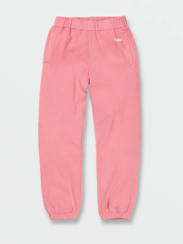 Girls Lived In Lounge Fleece Pants - Coral Haze sold by Volcom