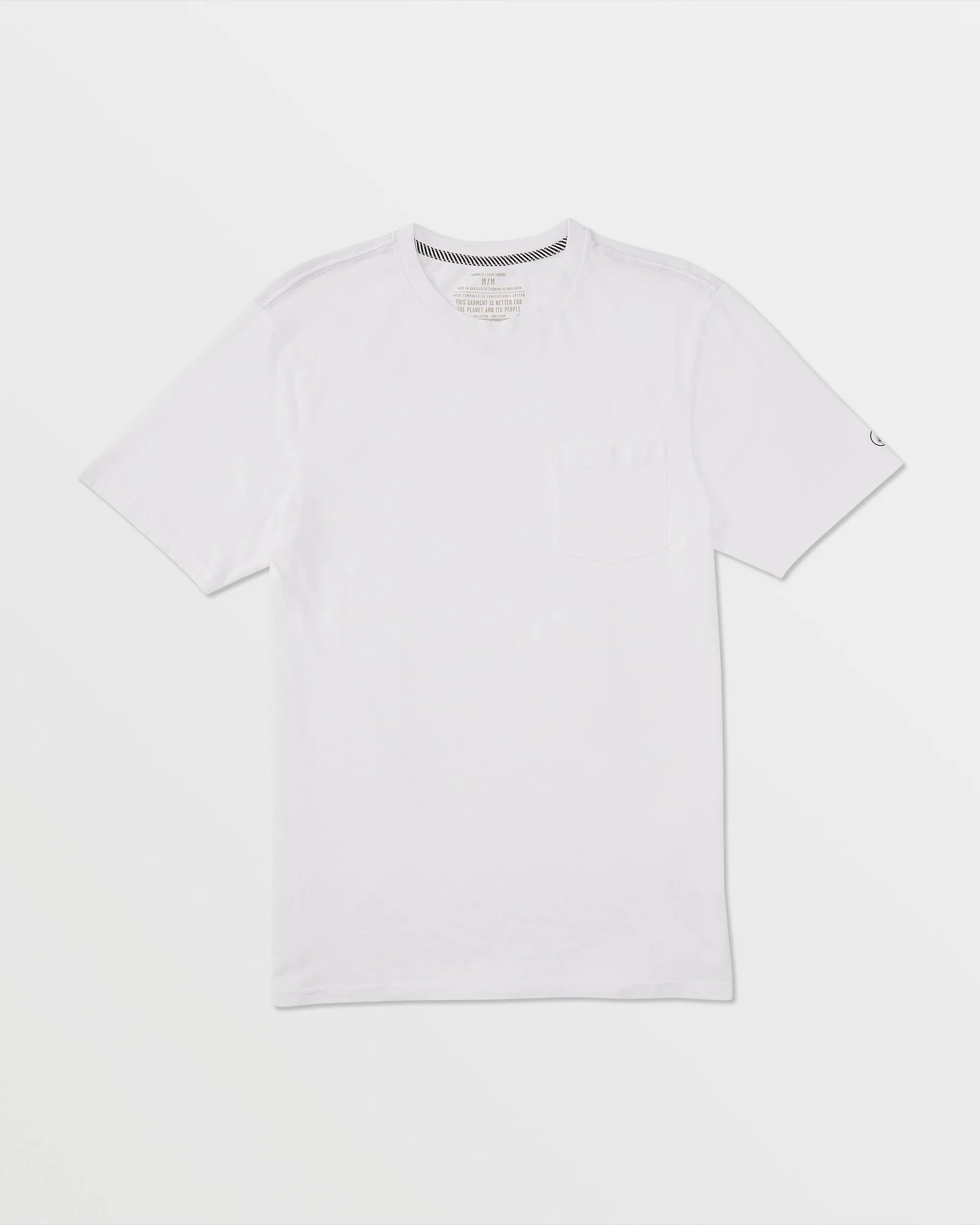 Solid Short Sleeve Pocket Tee - White sold by Volcom