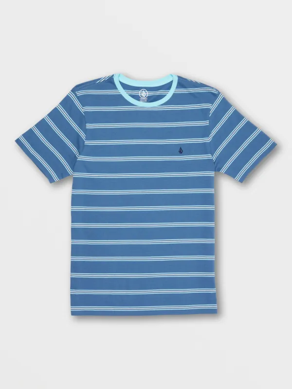 Parables Stripes Crew Tee - Blue Combo made by Volcom
