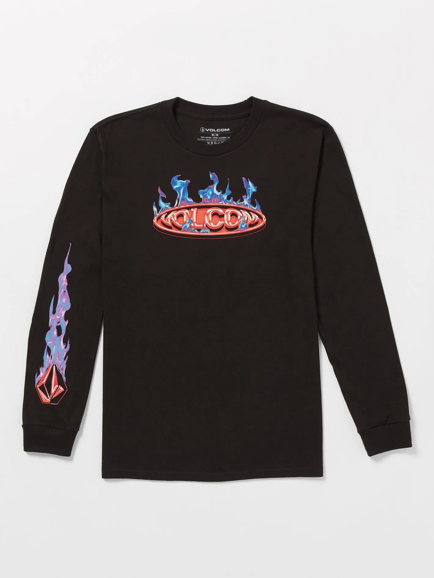 Combust Long Sleeve Tee - Black sold by Volcom product image thumbnail 2