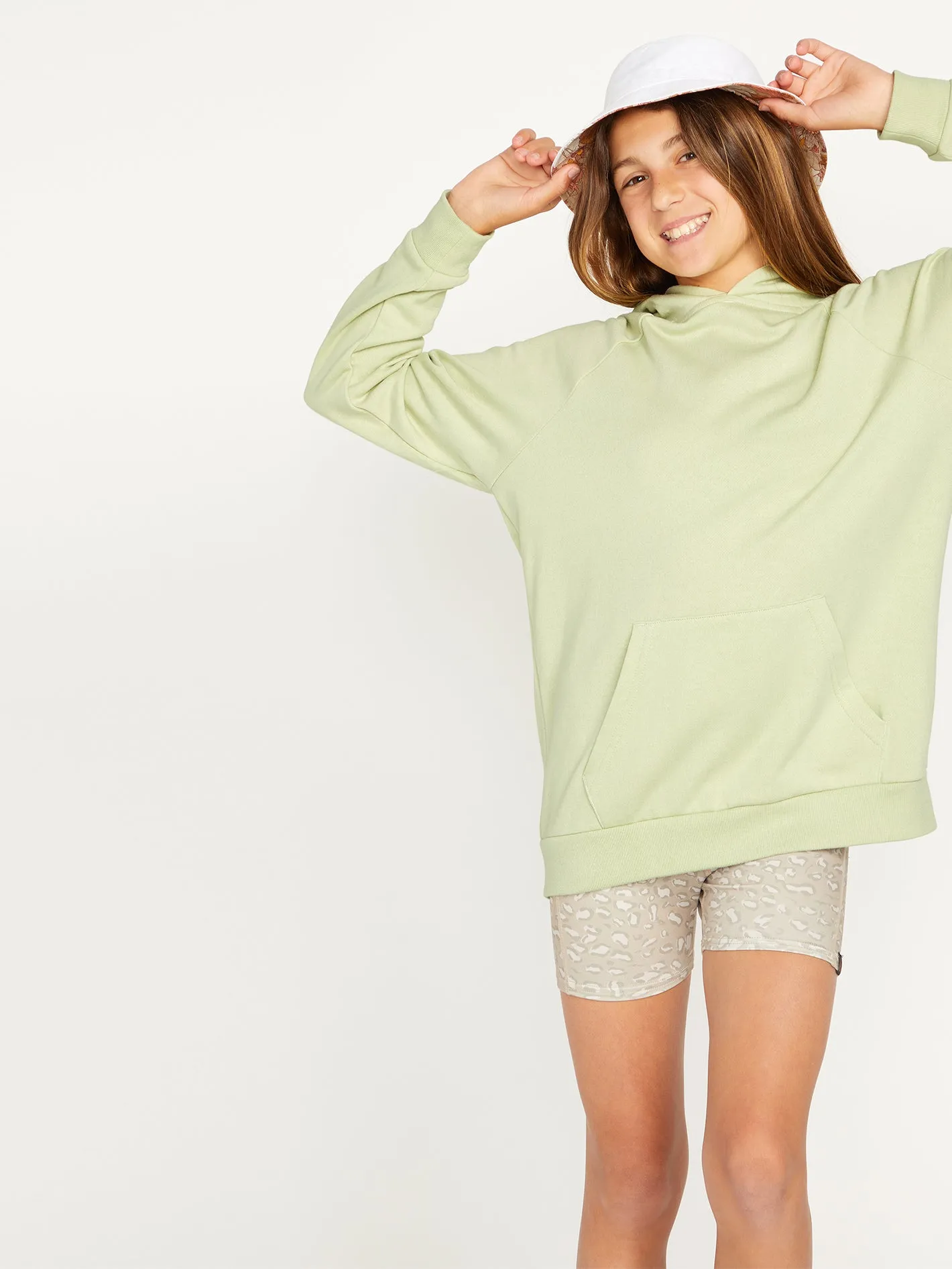 Girls Truly Stoked Boyfriend Pullover - Sage sold by Volcom product image thumbnail 3