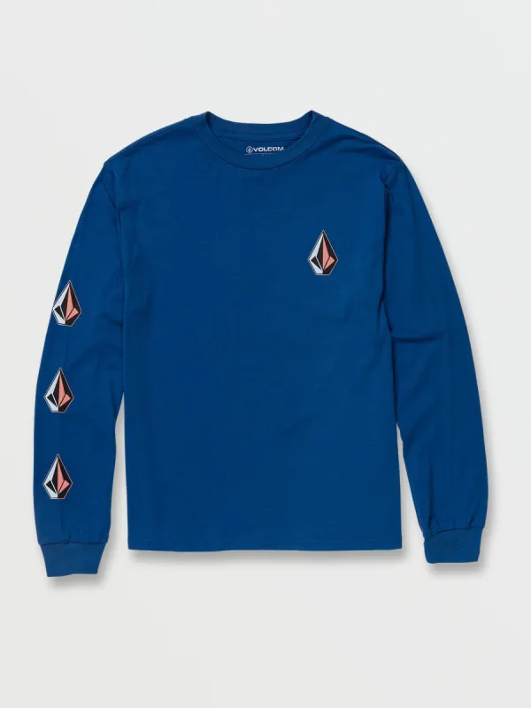 Big Boys Iconic Stone Long Sleeve Tee - Royal sold by Volcom