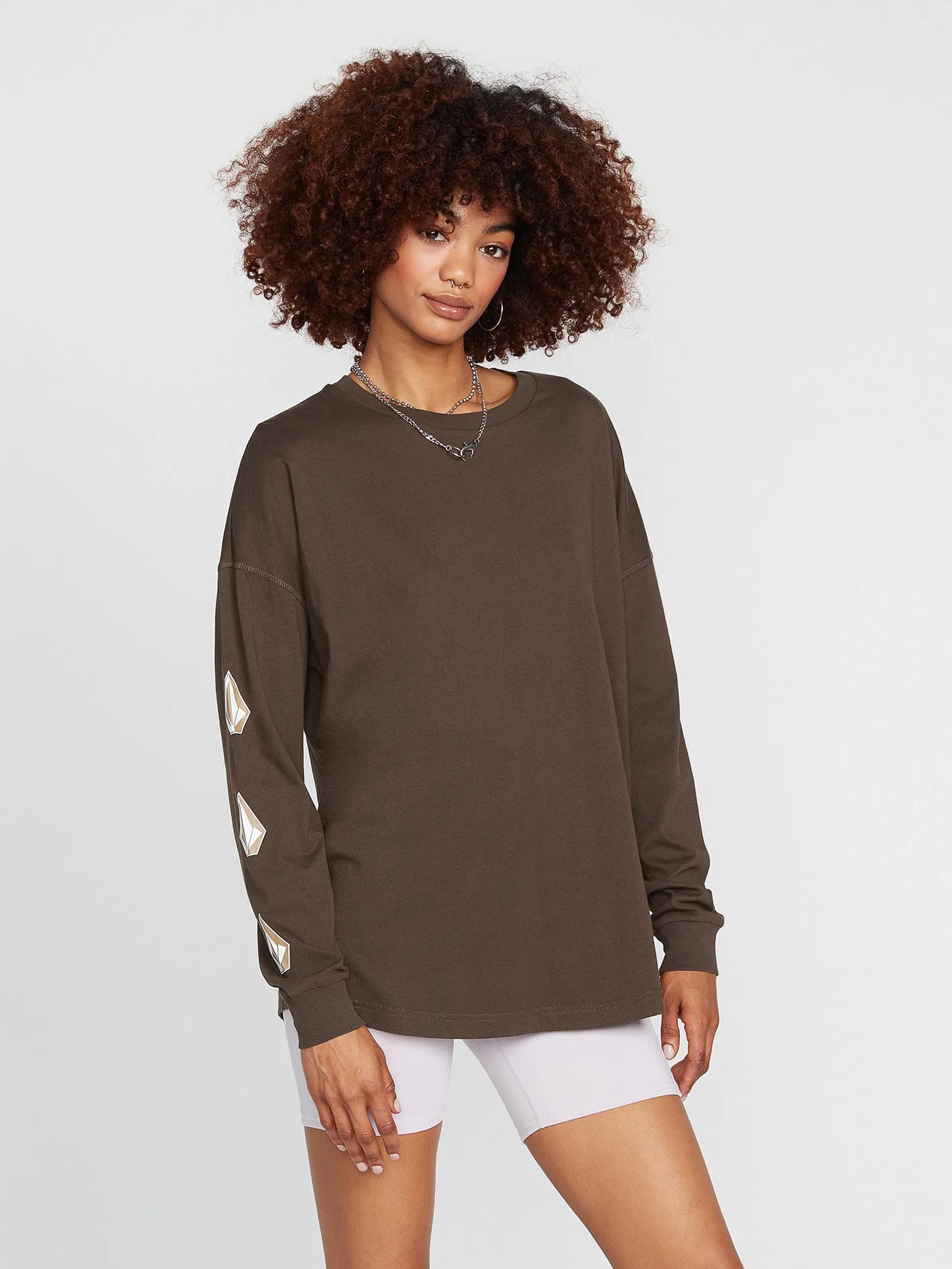 Iconic Stones Long Sleeve Tee - Espresso sold by Volcom product image thumbnail 3