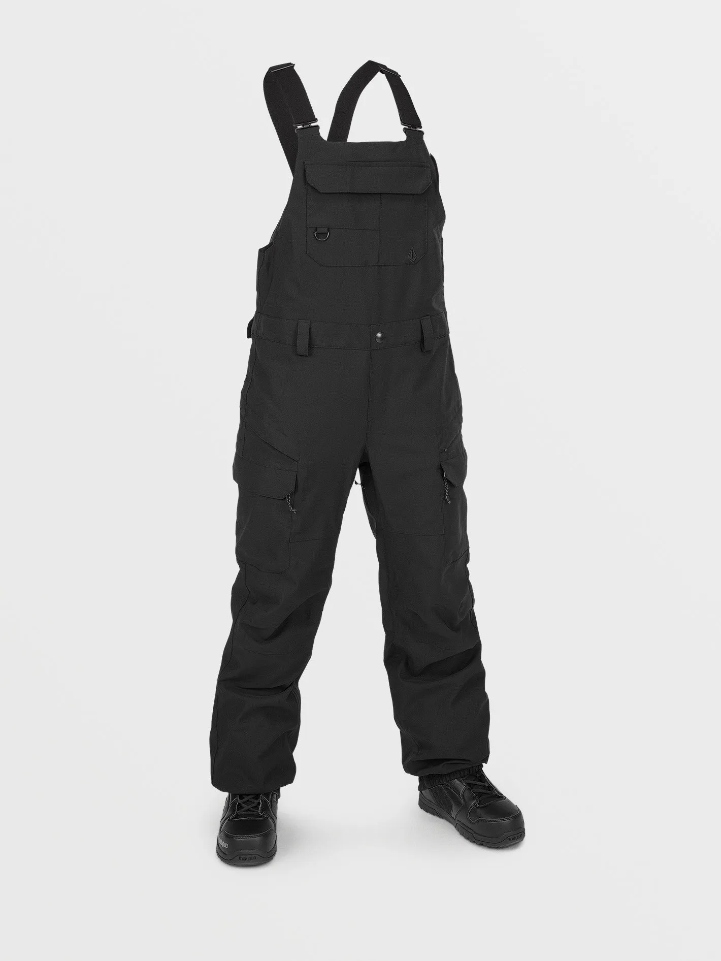 Womens Creston 3D Stretch Bib Overalls - Black sold by Volcom product image thumbnail 2
