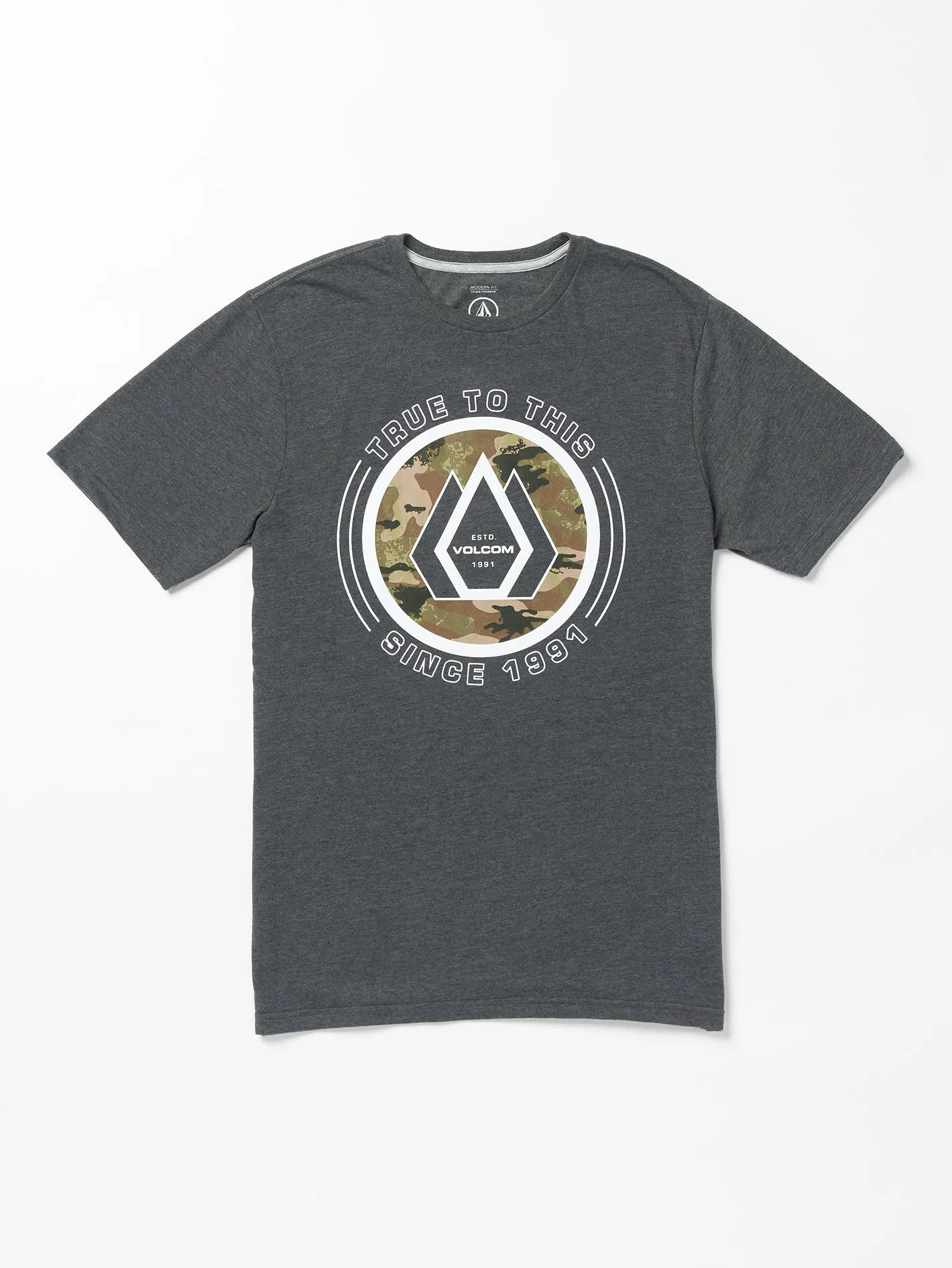 Big Boys Linkfill Short Sleeve Tee - Dark Black Heather sold by Volcom