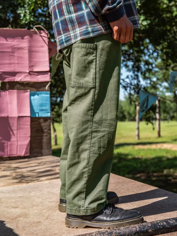 Volcom Entertainment Fat Tony Kraftsman Pants - Squadron Green sold by Volcom