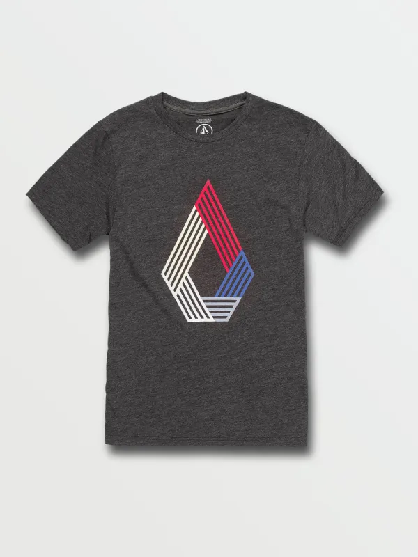 Big Boys Volcom Says Short Sleeve Tee - Heather Black sold by Volcom