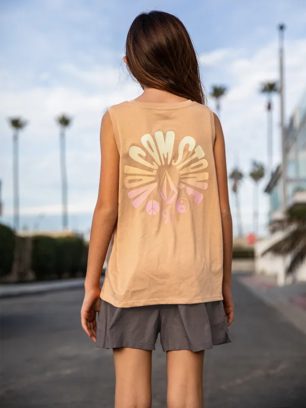 Girls Flexin Muscle Tank - Wild Ginger sold by Volcom