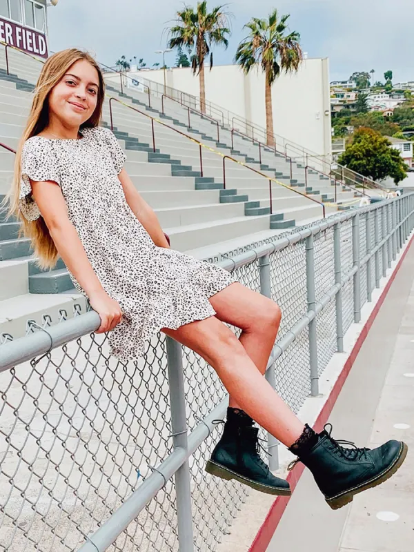 Girls Miss Hiss Dress - Sand sold by Volcom