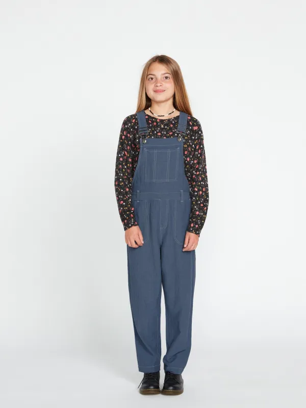 Girls Sunday Strut Overalls - Flight Blue sold by Volcom