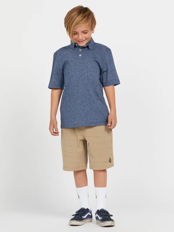 Big Boys Wowzer Short Sleeve Polo - Baja Indigo sold by Volcom