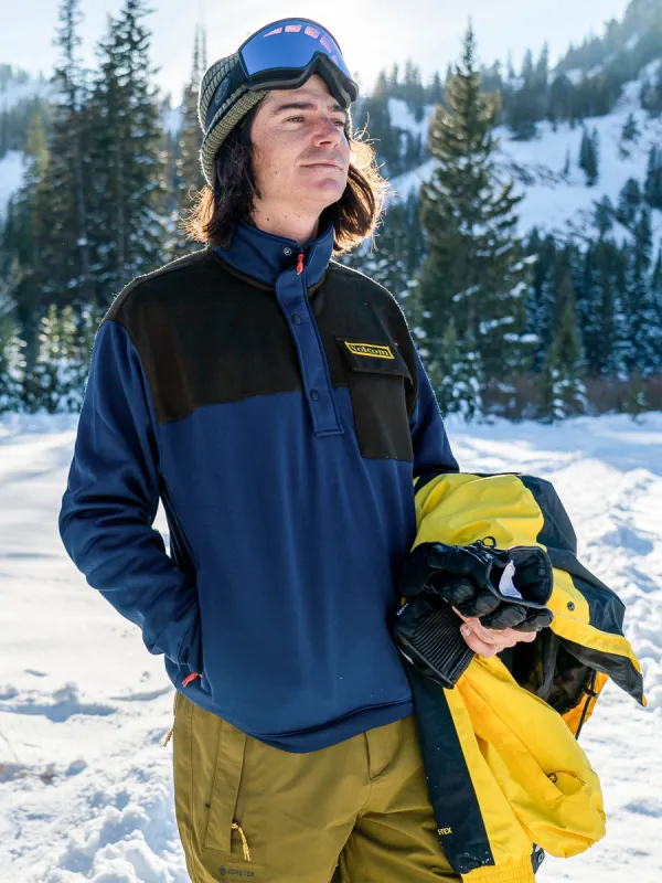 Mens She 2 Pullover Fleece - Navy sold by Volcom