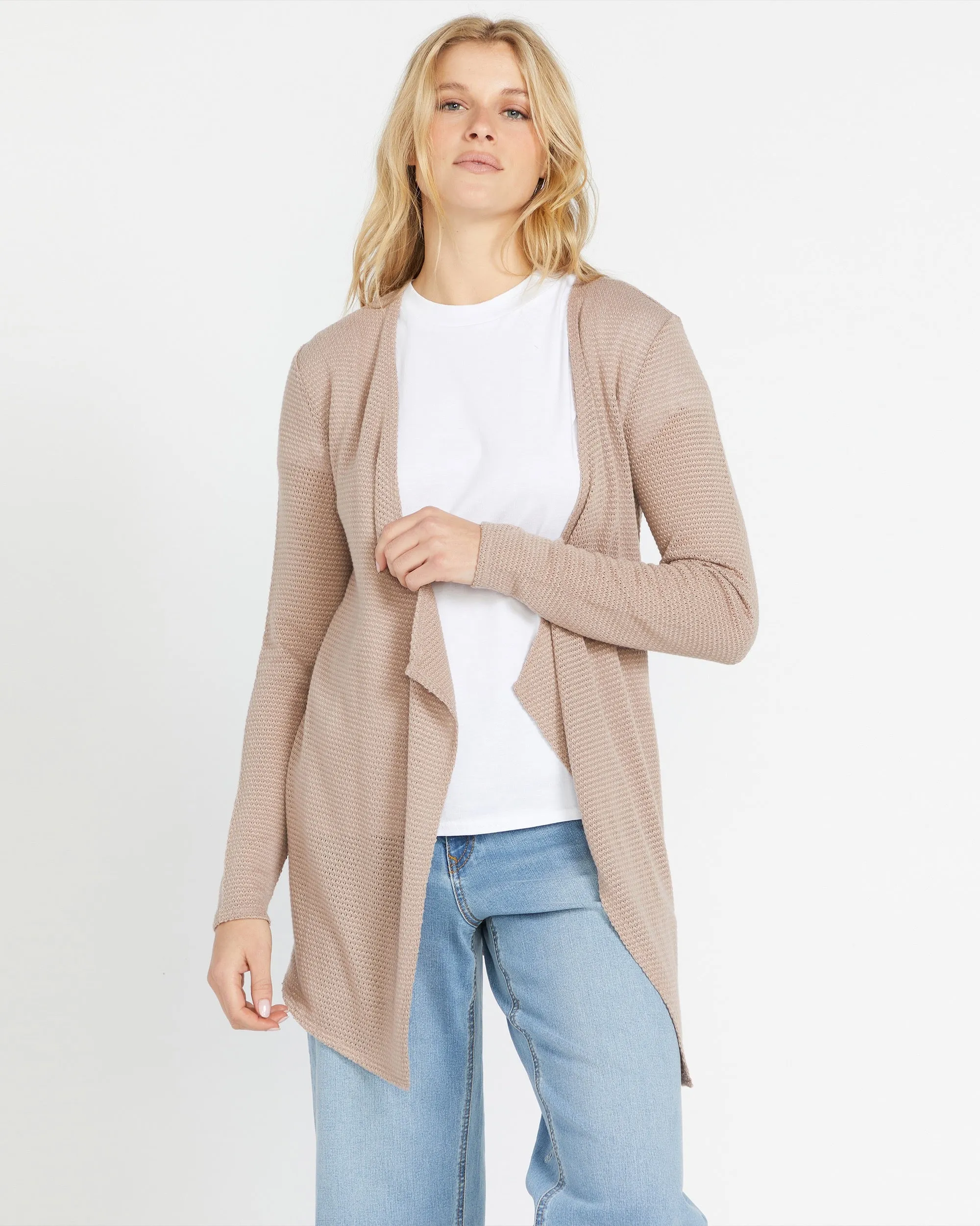 Go Go Wrap Cardigan - Stone sold by Volcom product image thumbnail 3