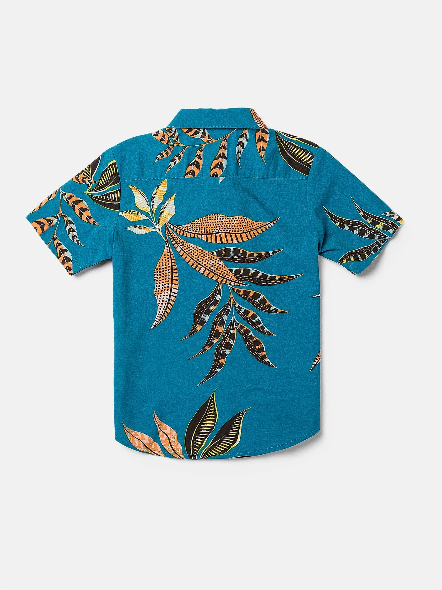 Little Boys Paradiso Floral Short Sleeve Shirt - Ocean Teal sold by Volcom product image thumbnail 2