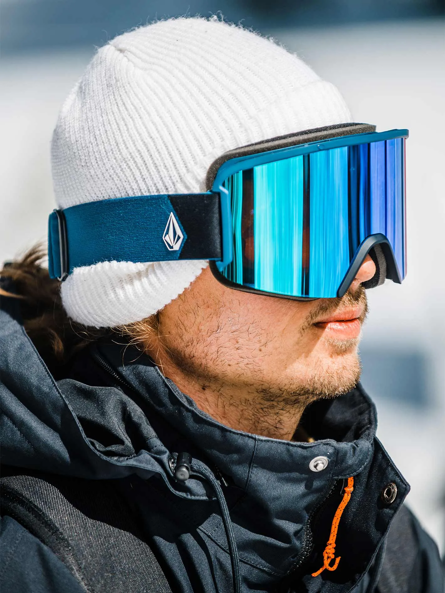 Garden Goggle - Slate Blue / Blue Chrome sold by Volcom