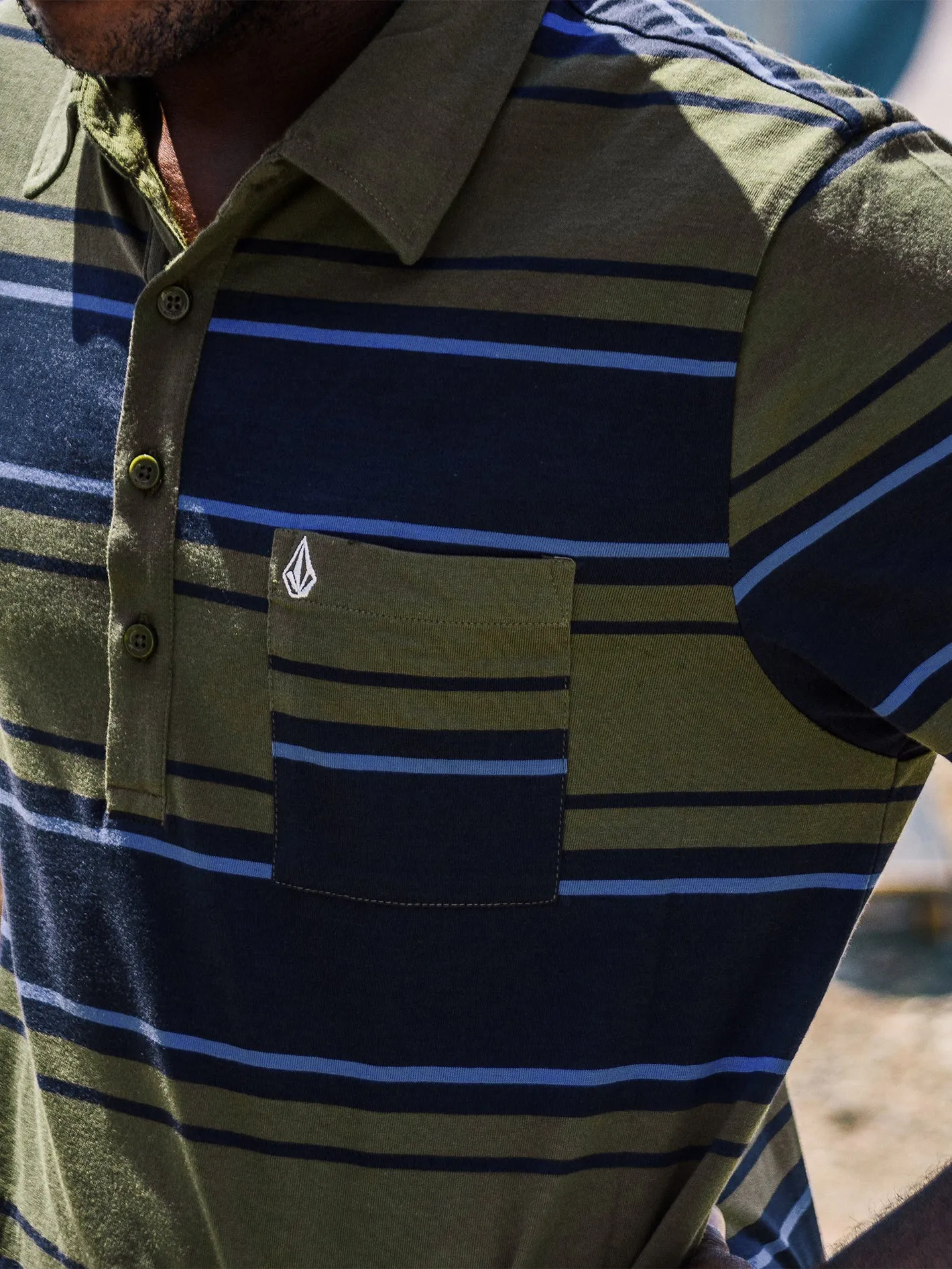 Ego Flow Polo Short Sleeve - Military sold by Volcom product image thumbnail 5