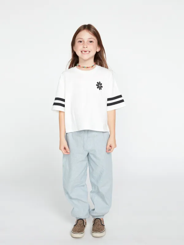 Girls Truly Stoked Short Sleeve Tee - Star White sold by Volcom