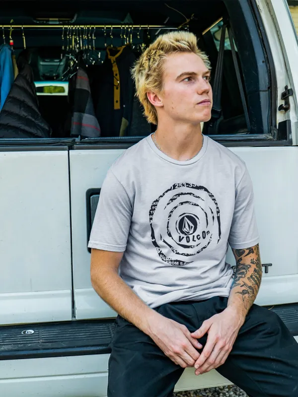 Shred Stone Short Sleeve Tee - Cali Blue Heather sold by Volcom