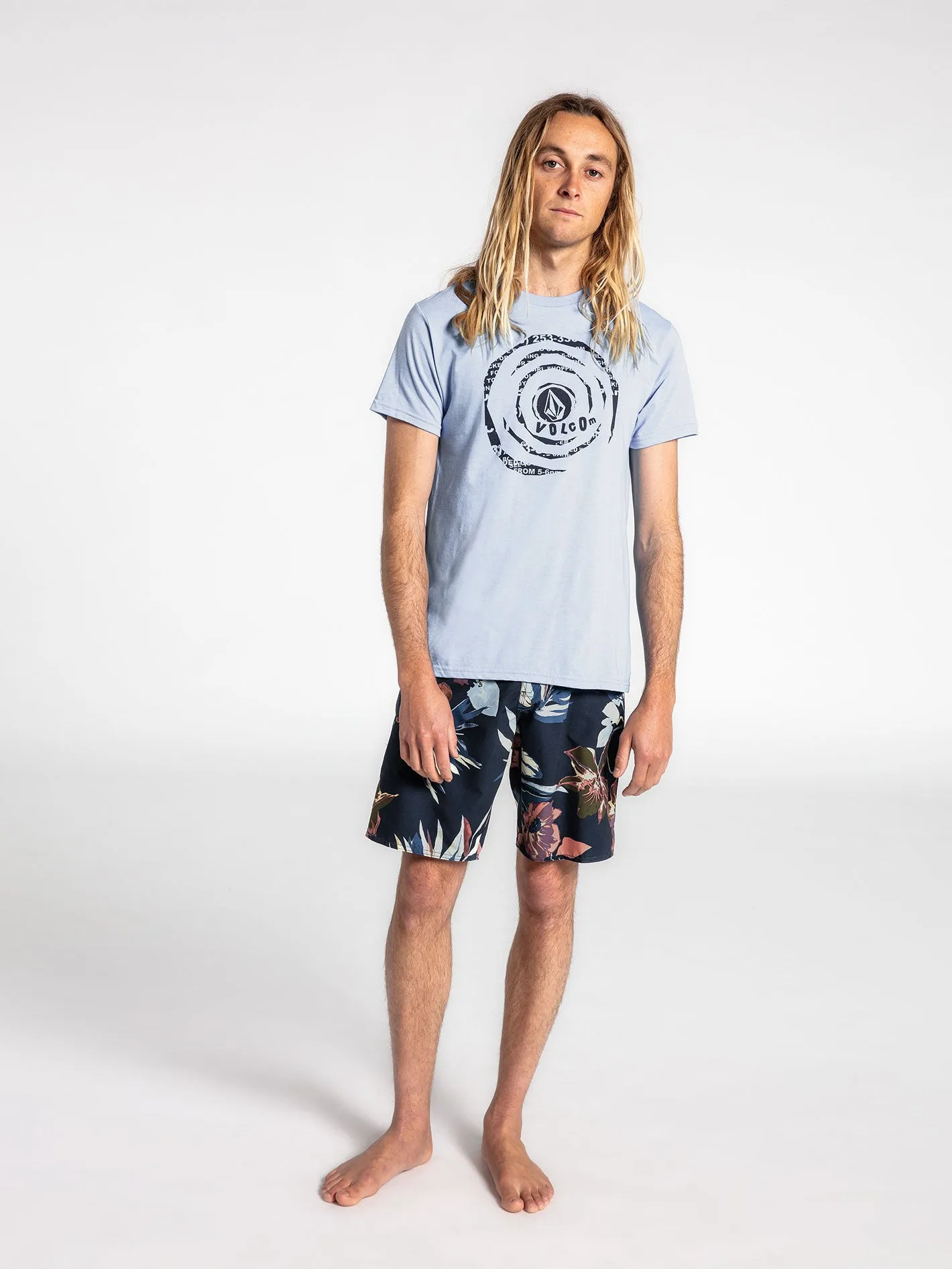 Shred Stone Short Sleeve Tee - Cali Blue Heather sold by Volcom product image thumbnail 5