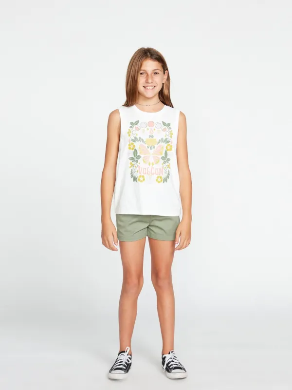 Girls Flexin Muscle Tank - Star White sold by Volcom