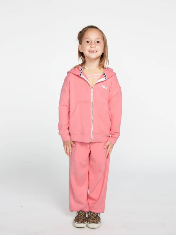 Girls Lived In Lounge Zip Fleece - Coral Haze sold by Volcom