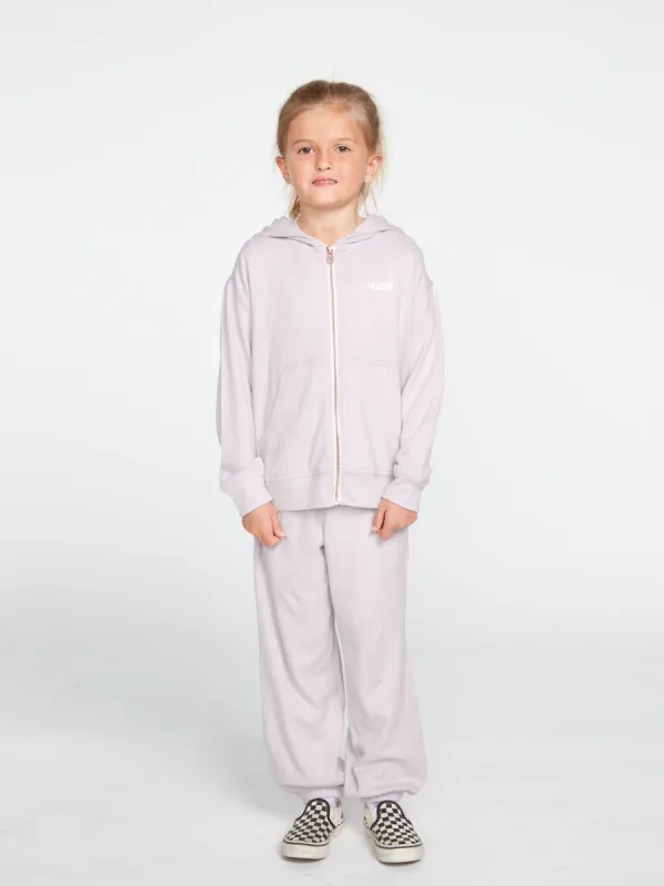 Girls Lived In Lounge Zip Fleece - Lavender sold by Volcom