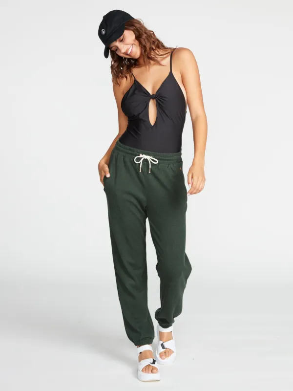 Lived In Lounge Fleece Pants - Dark Pine sold by Volcom