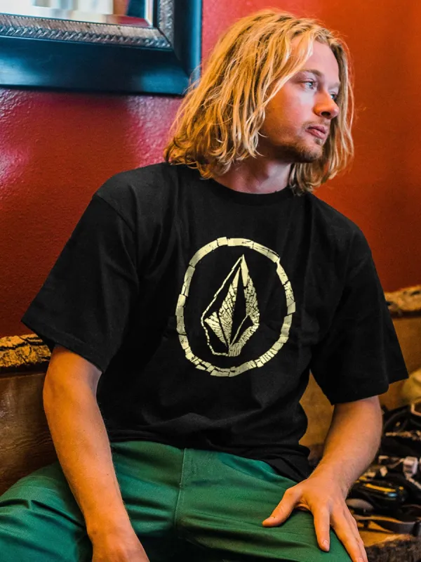 Circle Stones Short Sleeve Tee - Black Combo sold by Volcom