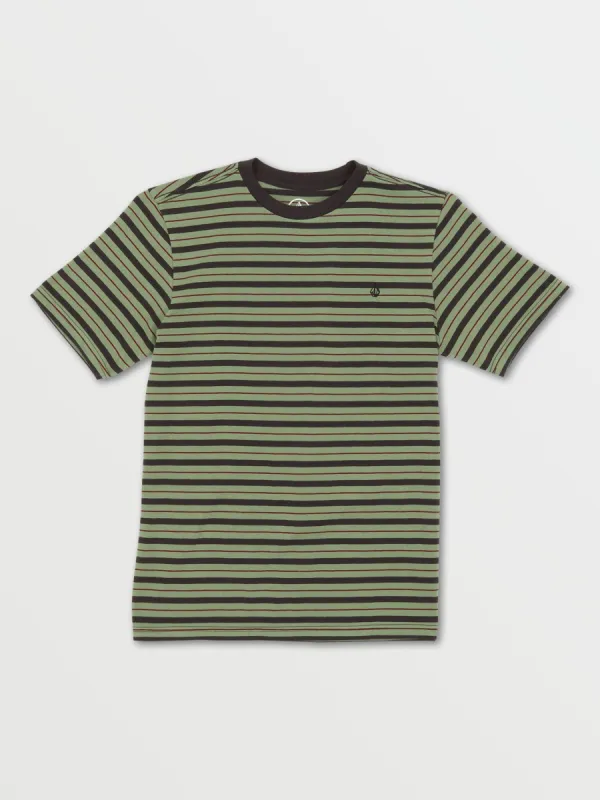Big Boys Parables Stripes Crew - Cactus Green sold by Volcom