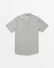 Macking Short Sleeve Woven Top - Grey sold by Volcom