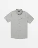Macking Short Sleeve Woven Top - Grey sold by Volcom