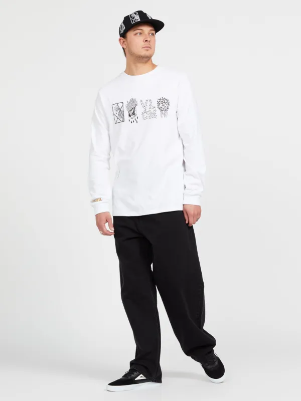 Vaderetro Featured Artist Long Sleeve Tee - White sold by Volcom
