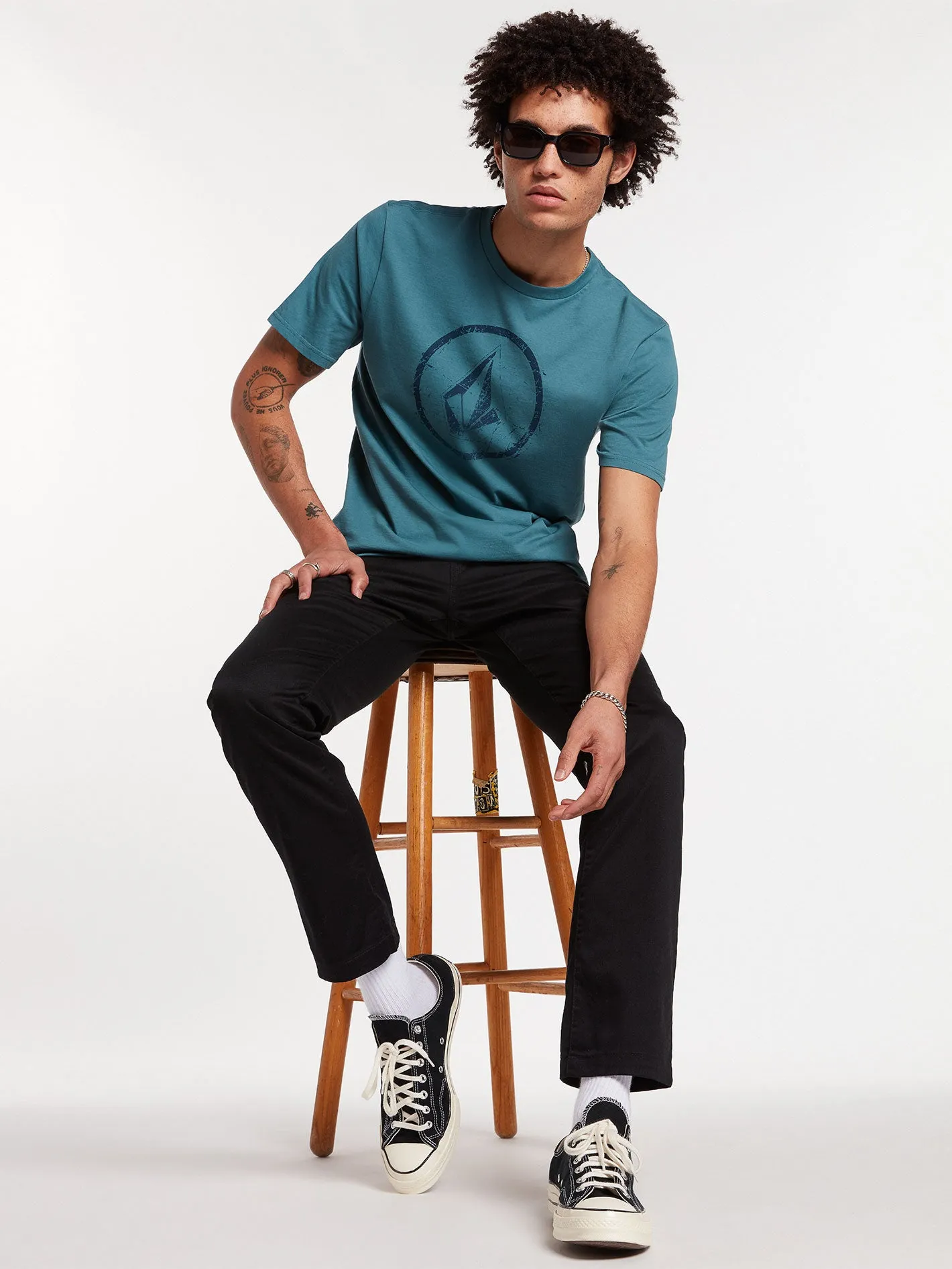 Ramp Stone Short Sleeve Tee - Hydro Blue sold by Volcom