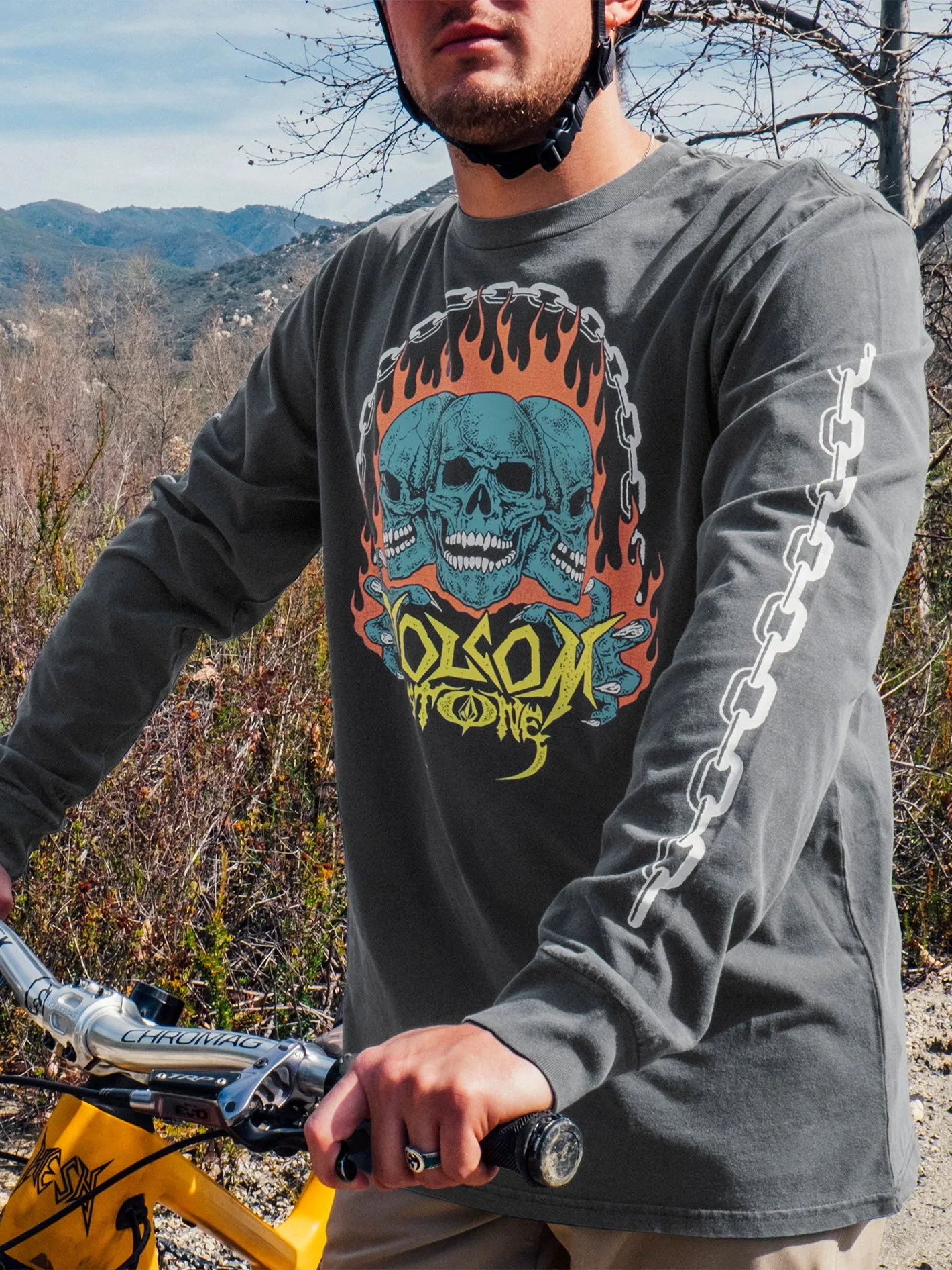 Hot Headed Long Sleeve Tee - Stealth sold by Volcom