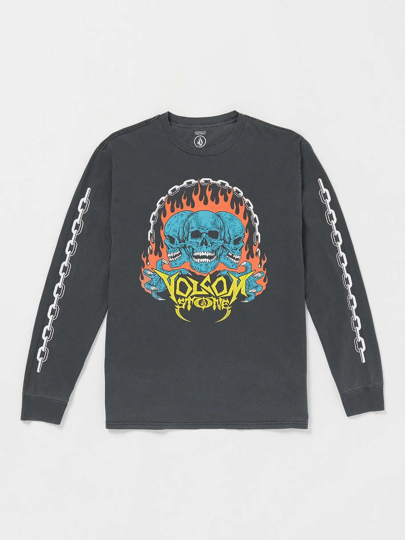 Hot Headed Long Sleeve Tee - Stealth sold by Volcom product image thumbnail 4