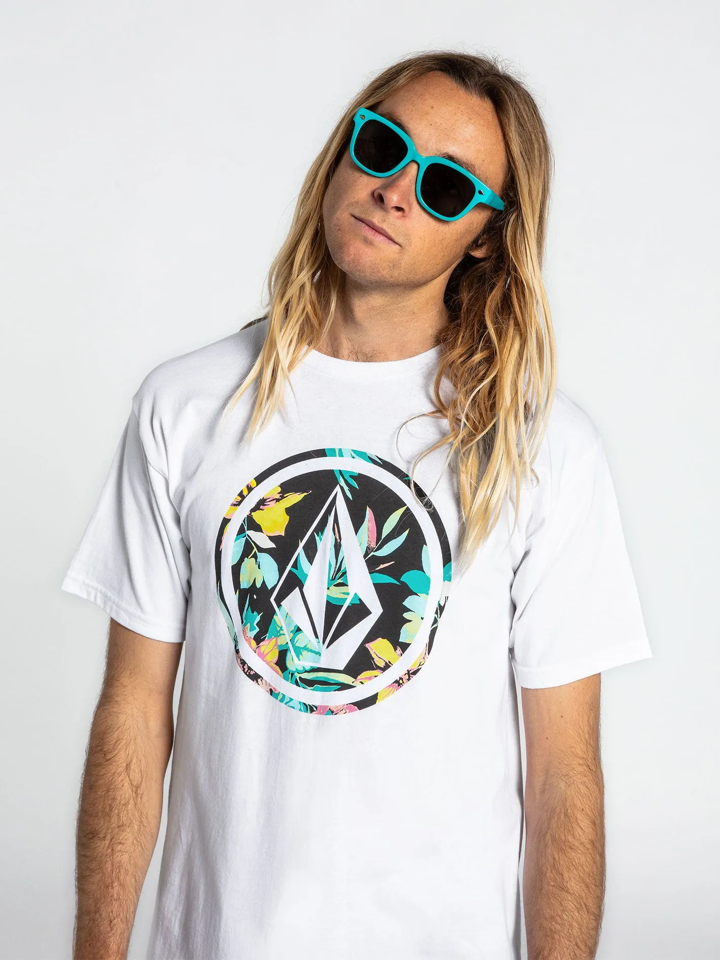 Circle Stone Fill Short Sleeve Tee - White Combo sold by Volcom product image thumbnail 4