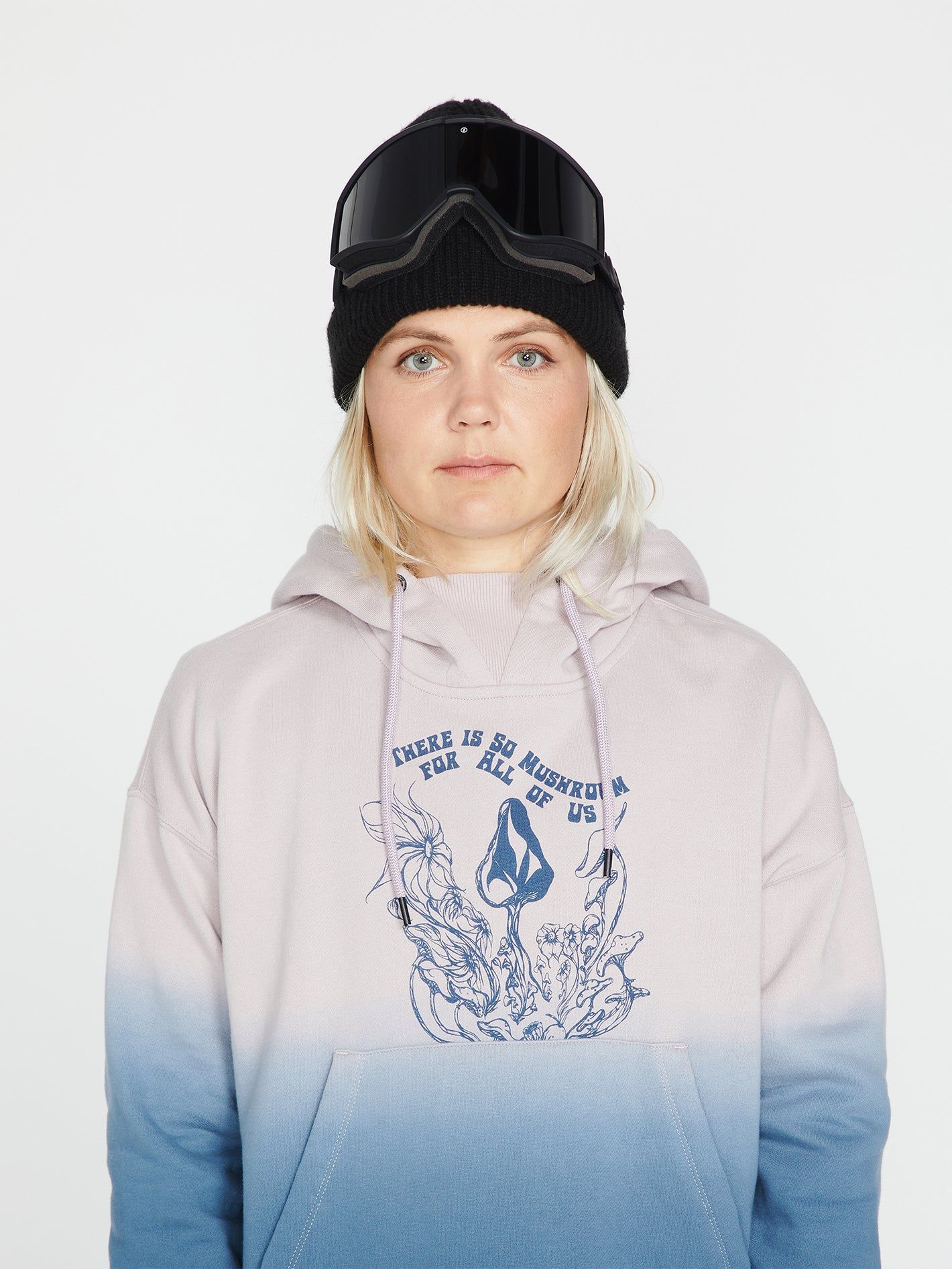 Womens Vol Peak Pullover Fleece - Petrol Blue (2022) sold by Volcom product image thumbnail 3
