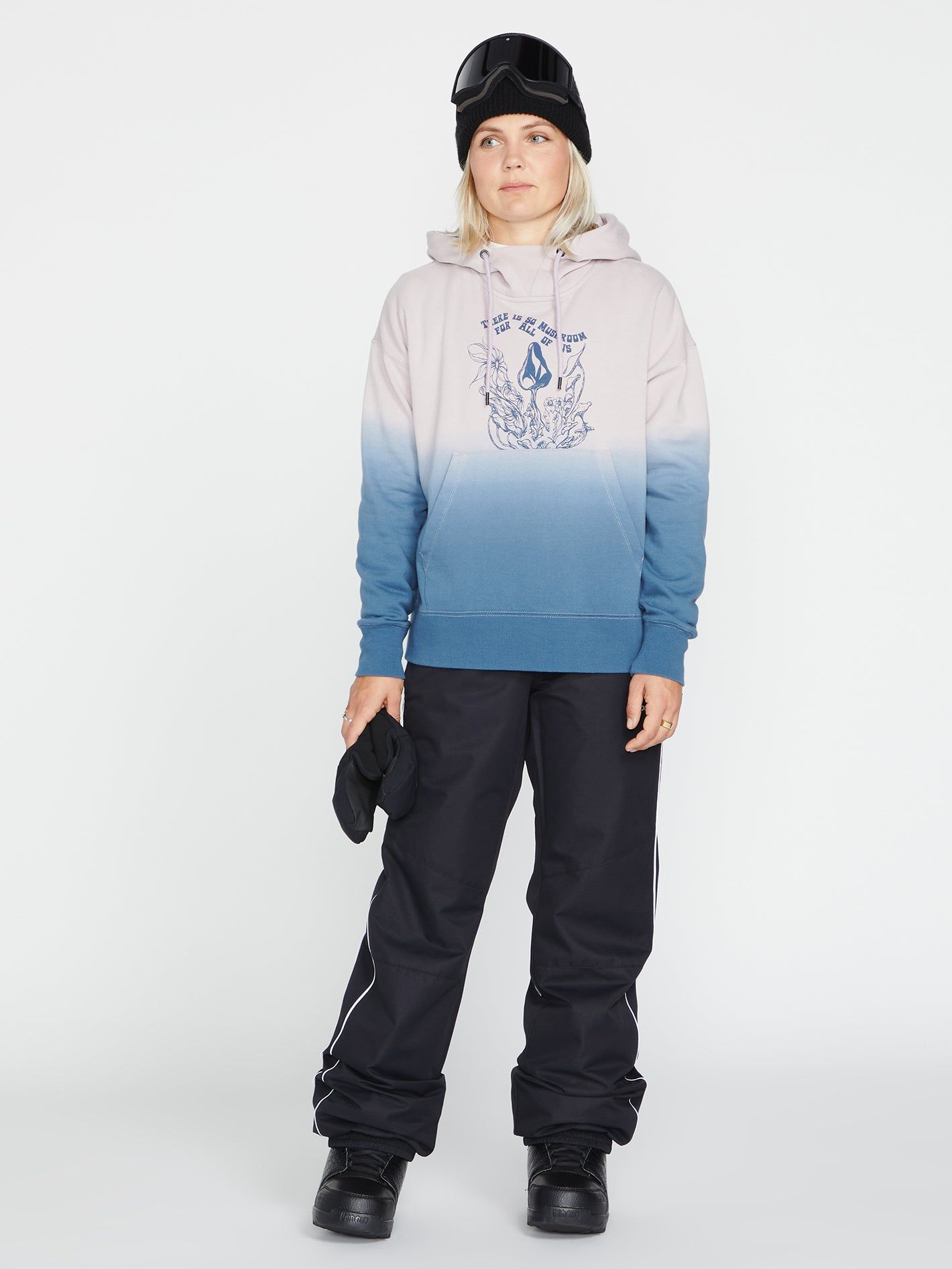 Womens Vol Peak Pullover Fleece - Petrol Blue (2022) sold by Volcom