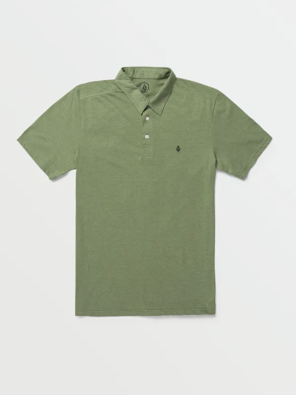 Banger Polo Short Sleeve Shirt - Squadron Green sold by Volcom