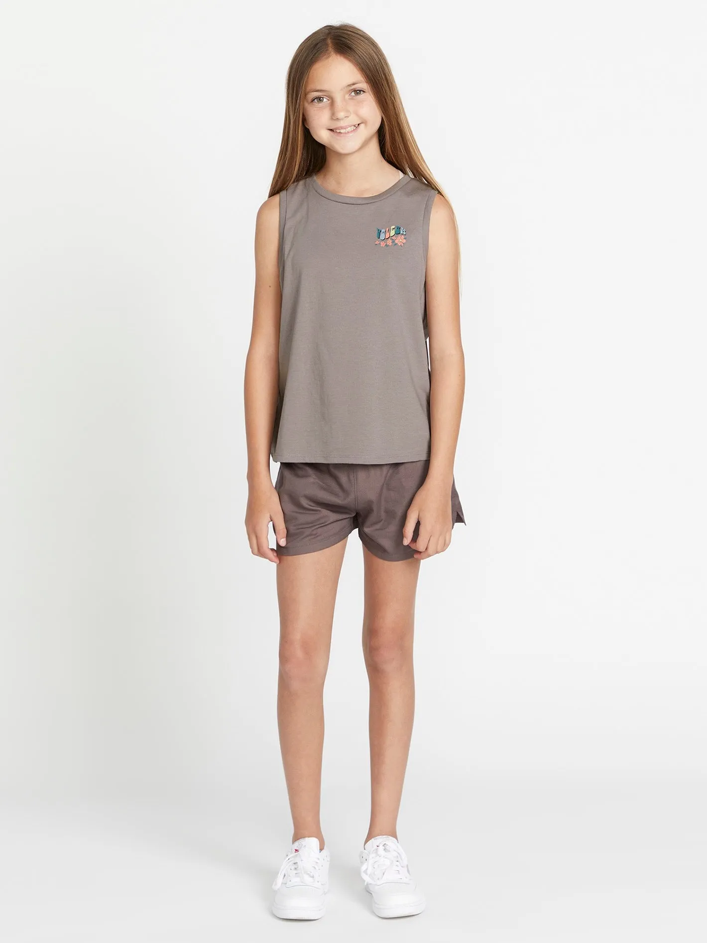 Girls Flexin Muscle Tank - Daze Grey sold by Volcom